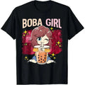 Boba Girl Anime Graphic Tee
