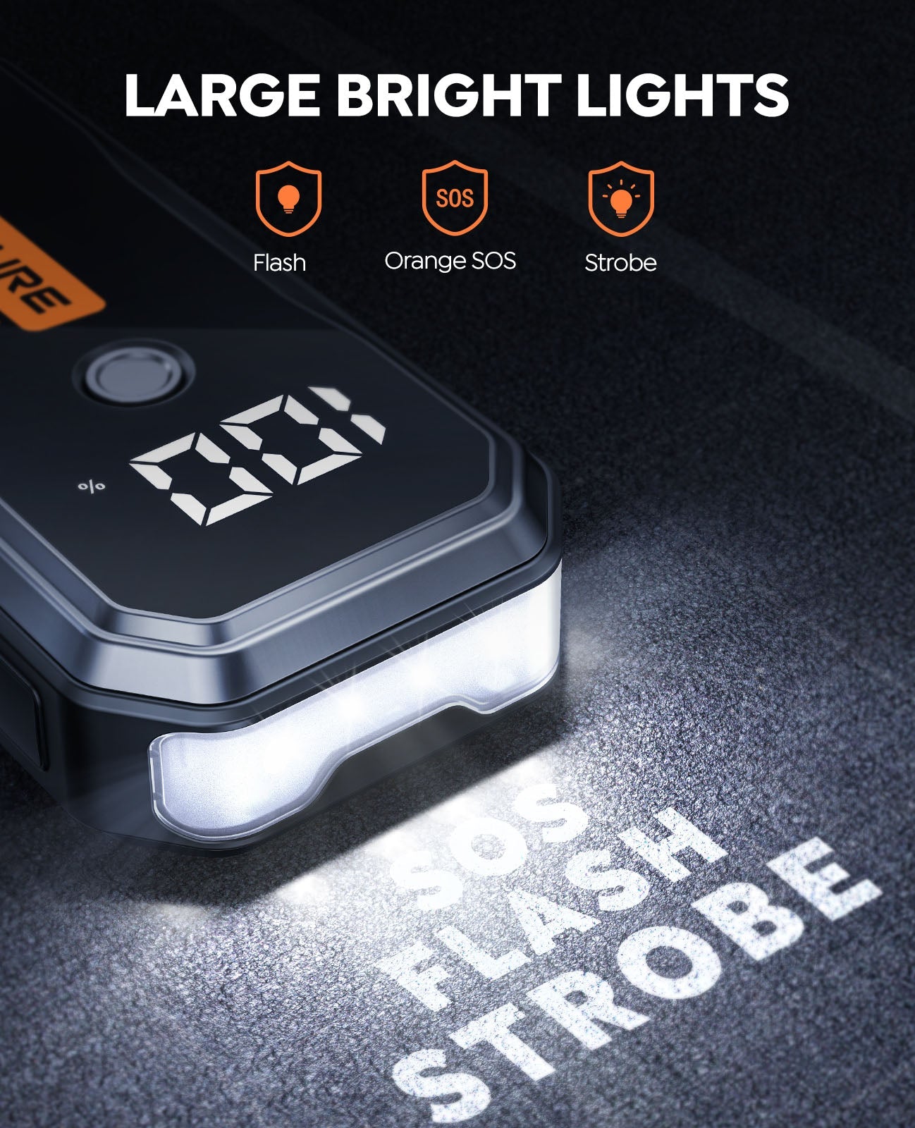 Buture Beta03 Car Battery Jump Starter 5000A丨400 Lumen Wide Angle Light, Built in Compass
