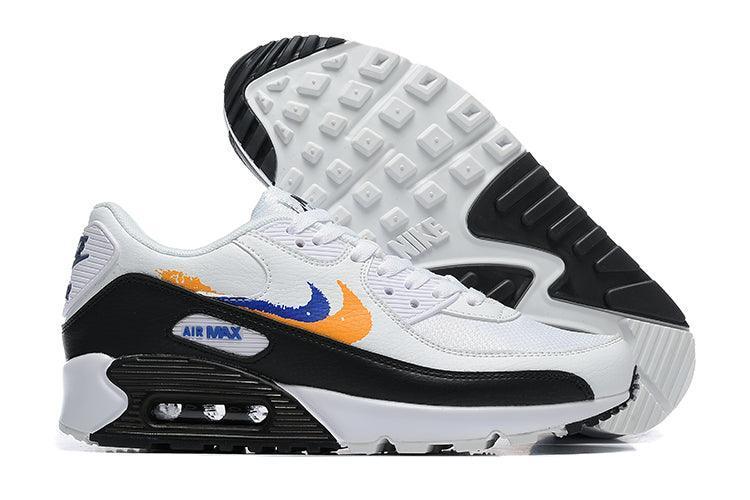 Nike Air Max 90 'Double Swoosh White Black Gold Royal'