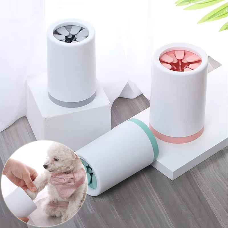 Dog Paw Cleaner Cup – Silicone Soft Bristle Foot Washer