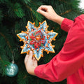 Snow Maiden Snowflake Large Wooden Ornaments by G. Debrekht - Christmas Decor - 8688401M