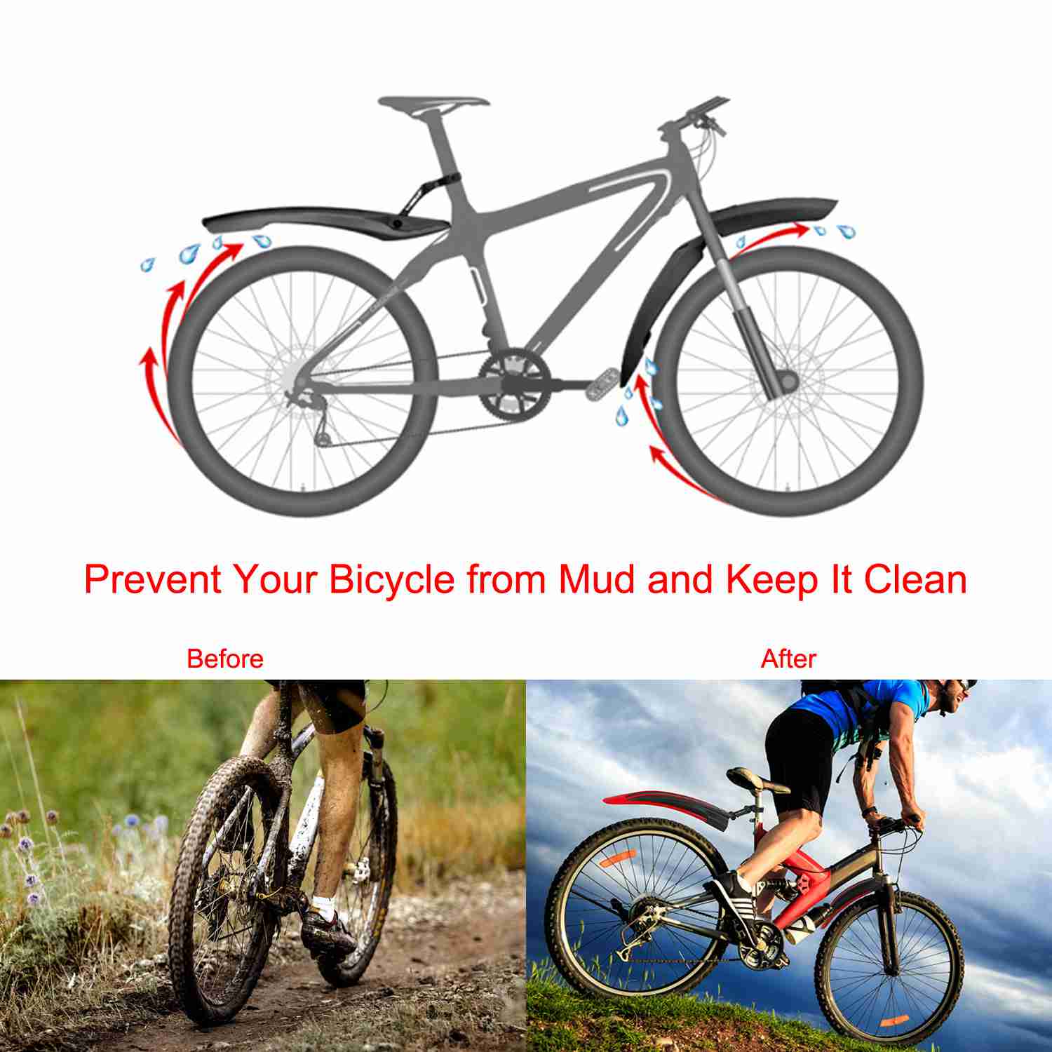 GBruno Bicycle Fender Set