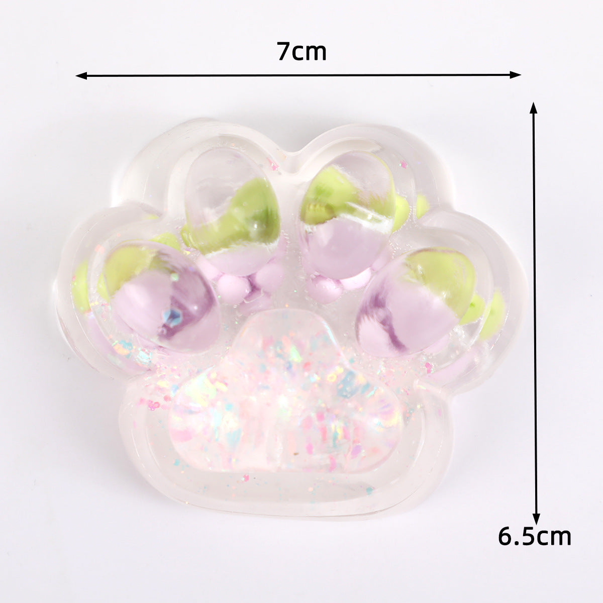 Cute Cat Paw Ice Cube Squishy Musical Decompression Toy