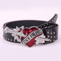 One Sword Piercing The Heart Big Head Belt Buckle Personality Spicy Girl