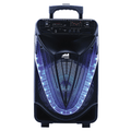 Naxa Portable 12 inch Bluetooth Party Speaker with Disco Light