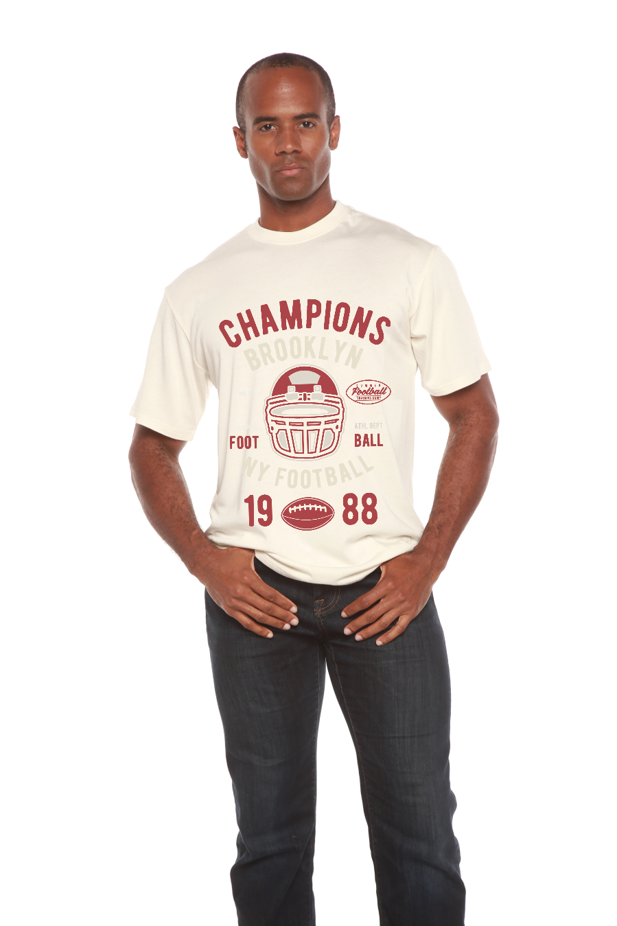Champions Brooklyn Men's Bamboo Viscose/Organic Cotton Short Sleeve Graphic T-Shirt