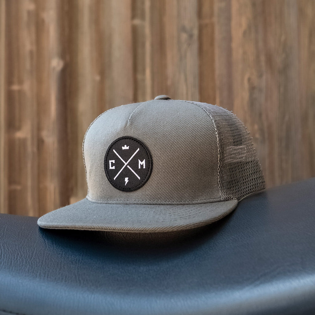 "Legend" Grey Snapback Trucker Hat