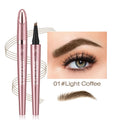 Waterproof 4-Fork Liquid Eyebrow Pencil — No Smudge, 6 Shades + Sets