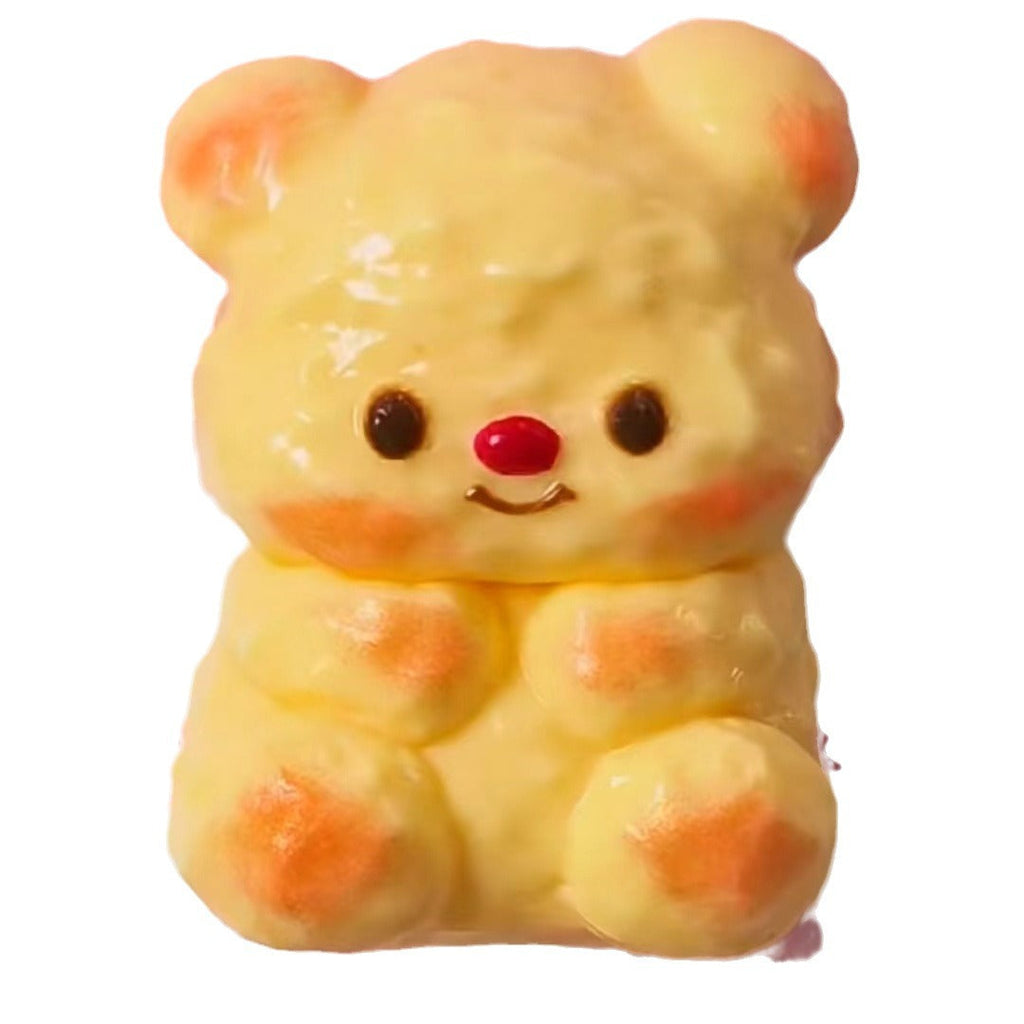 Butter Bear Silicone Squeezing Toy & Mold — Cute Cartoon Stress Reliever
