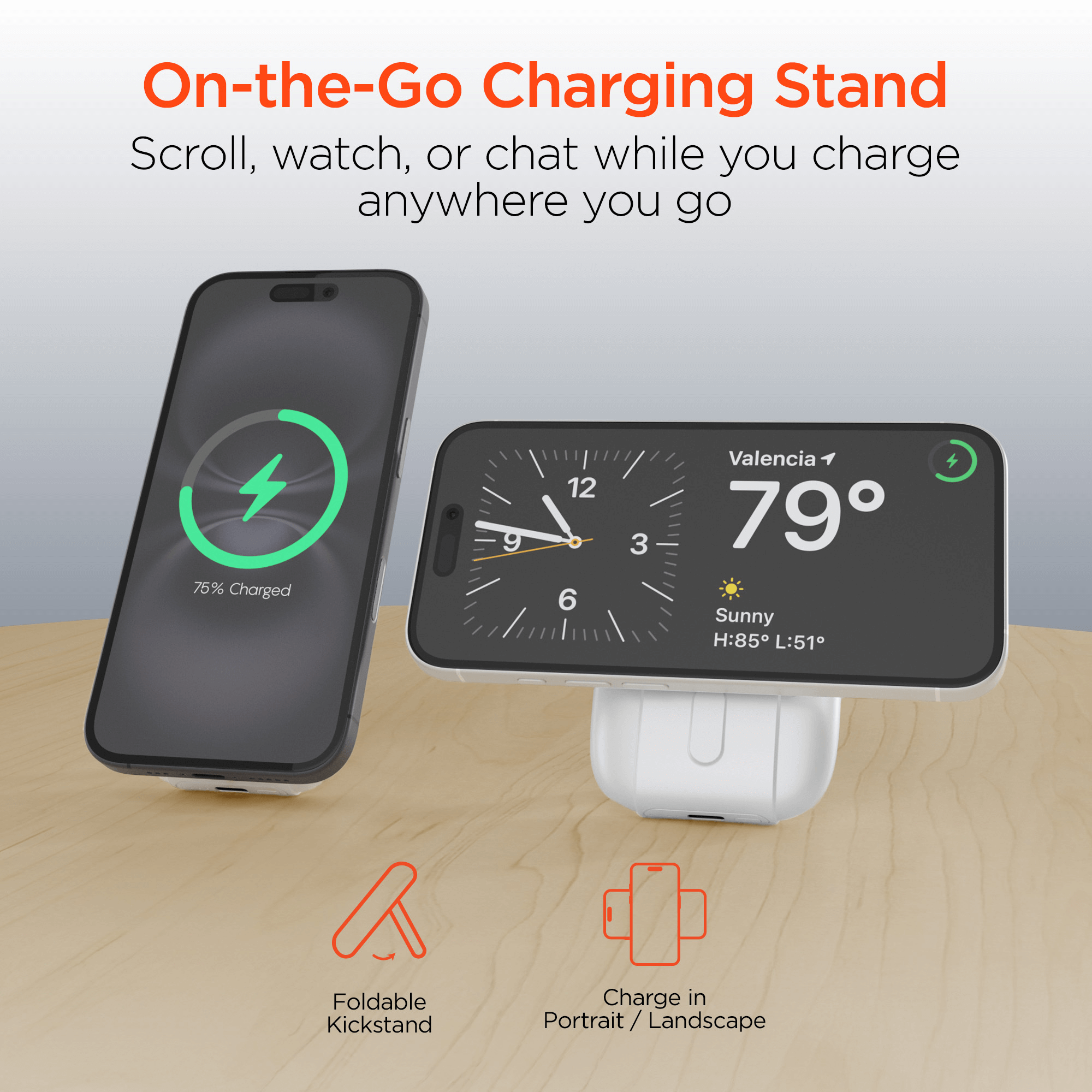 HyperGear Mag Grip Go 5000mAh Wireless Power Bank