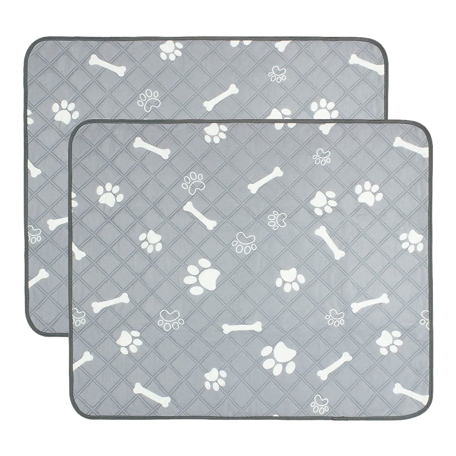 2Pcs Washable Pet Pee Pads For Puppy Kittens Dogs Cats Reusable Potty Mats Machine Washable Pet Training Pads Non-Slip Waterproof Absorbent Dog Crate