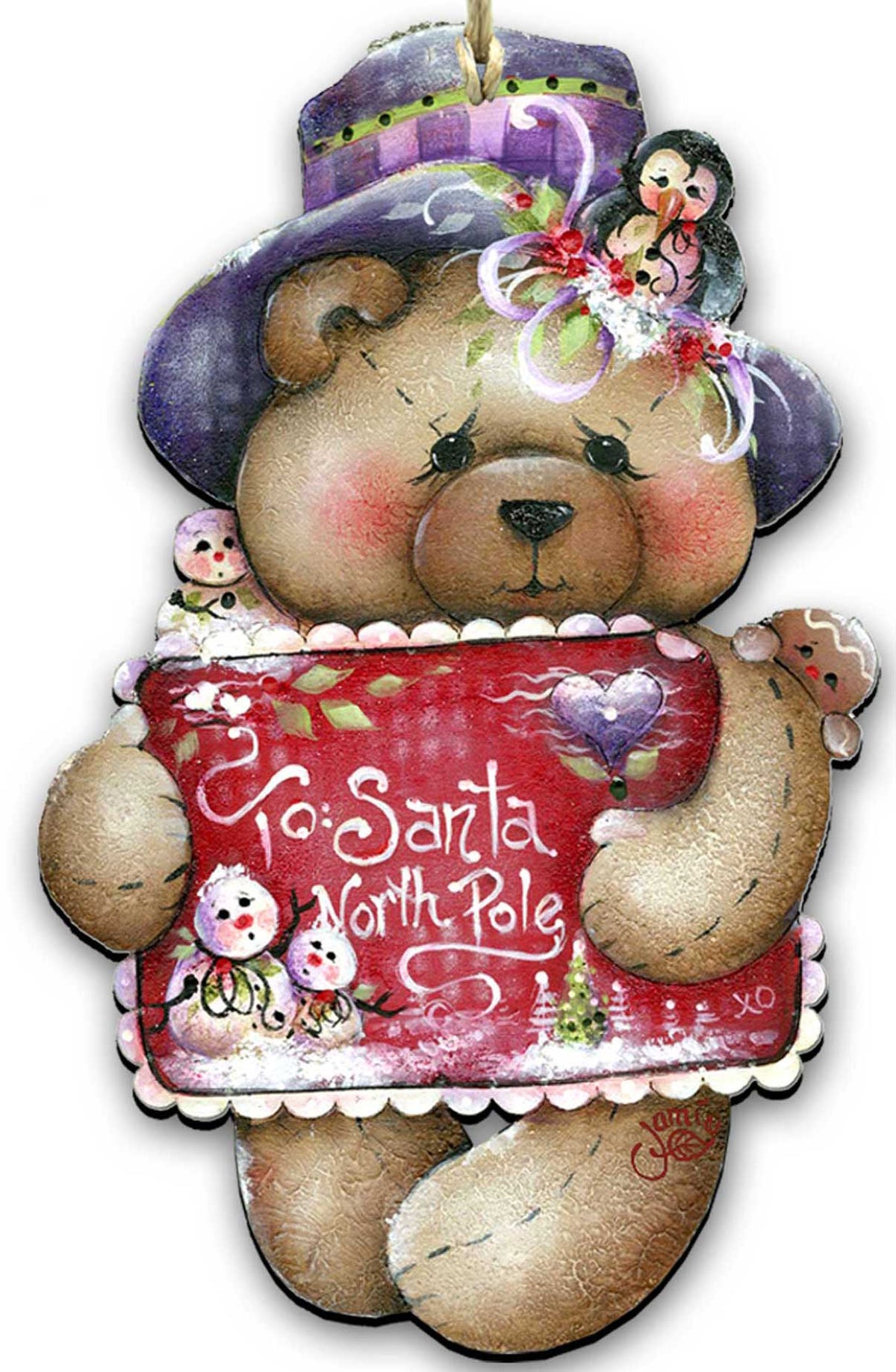 To Santa with Love Door Decor by Jamie Mills-Price - Christmas Decor - 8457510H