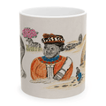 PimsArt South African Tribal Village Portrait Mug From Original Drawing