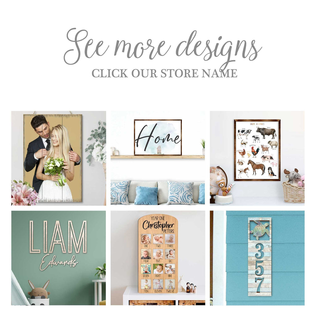 Beach House Numbers - Custom Coastal Door Number Sign - Crab Wooden Cottage Number Plaque - Nautical Home Address Sign MA989809