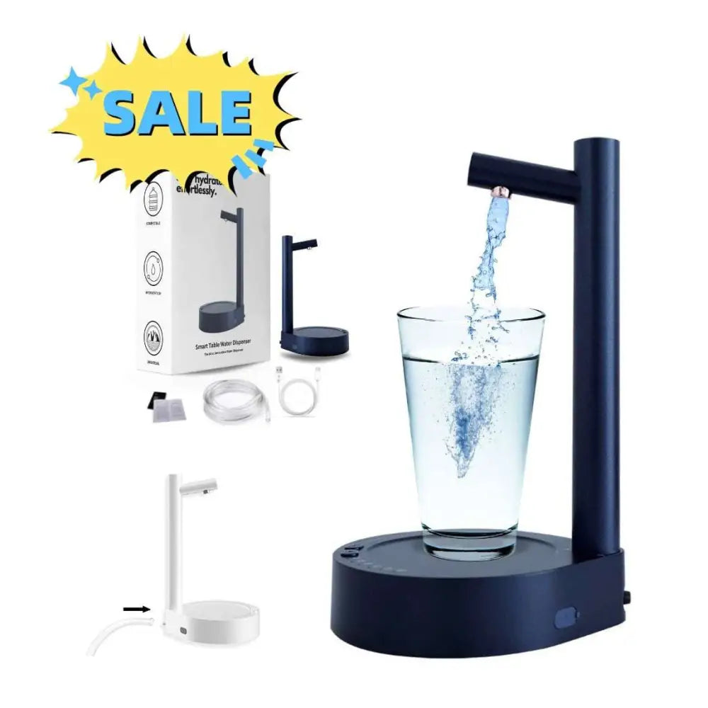 Dark Blue Smart Desk Dispenser Electric Water