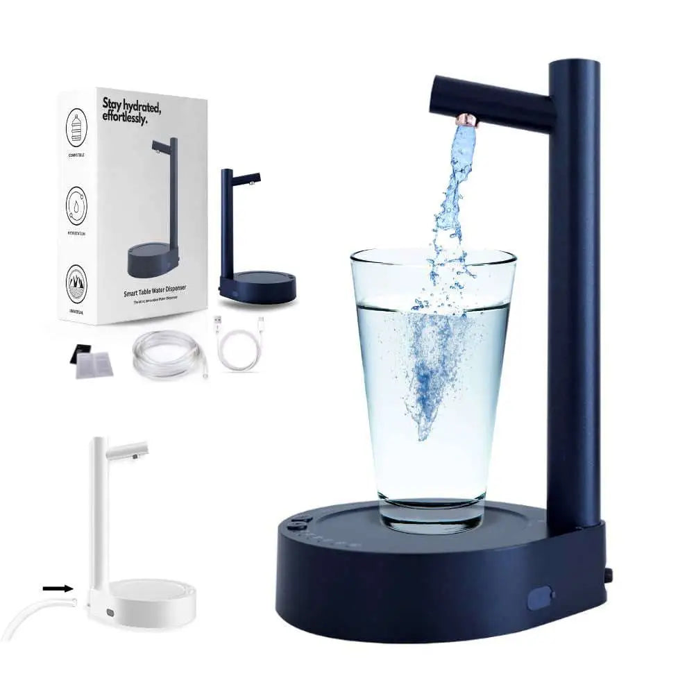 Dark Blue Smart Desk Dispenser Electric Water