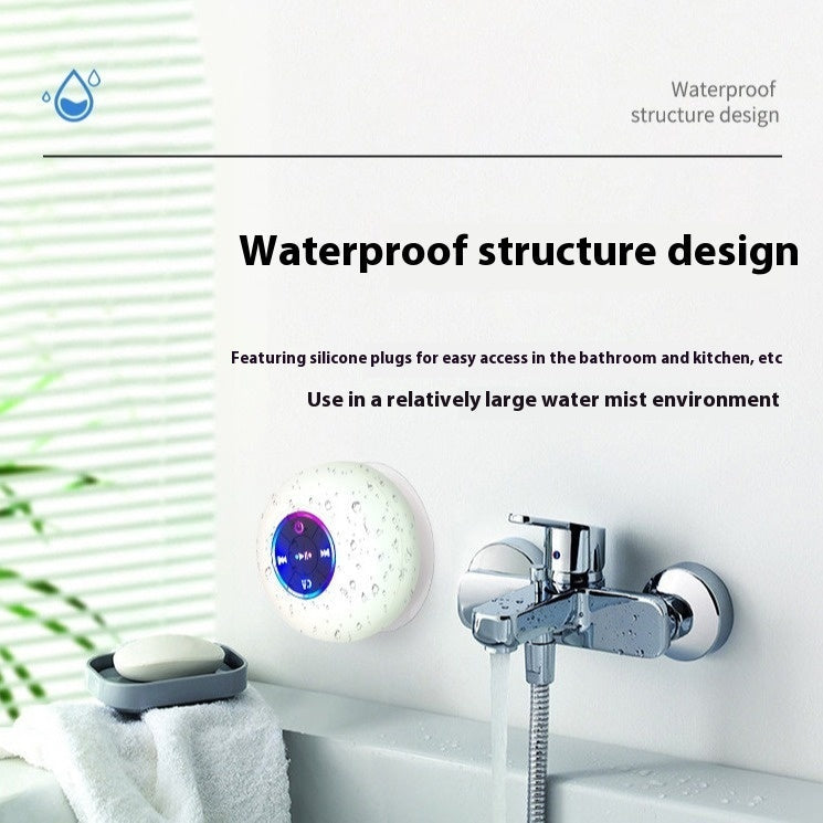Waterproof Bluetooth Speaker with LED Light
