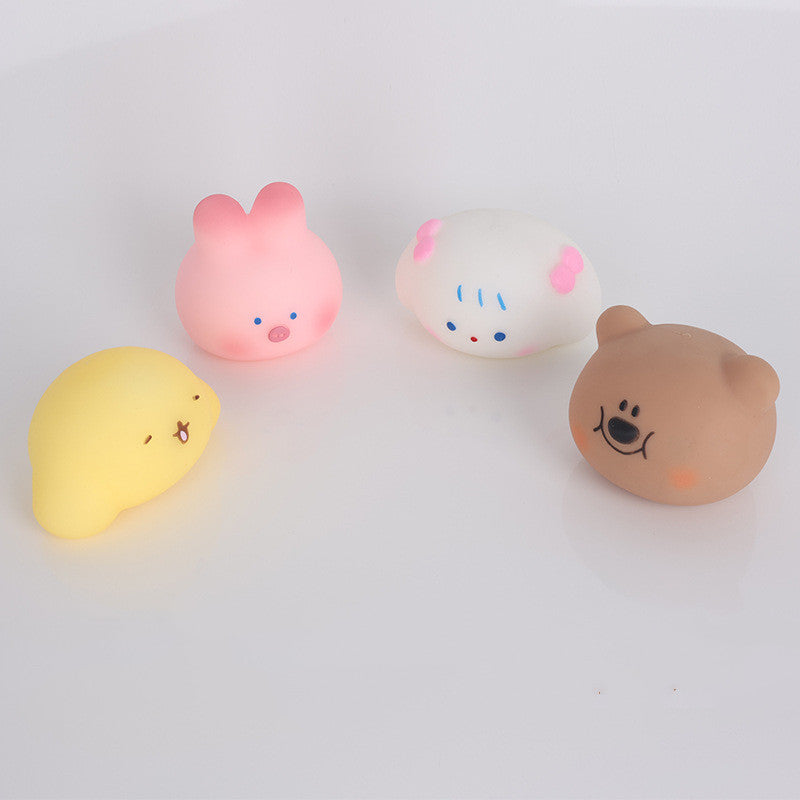 Cherry Blossom Pig & Rabbit Squishy Squeeze Toy – Cute Decompression Toy