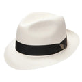 Dobbs Center Dent - Panama Straw Fedora Hat