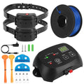 Dog Fence System Pet Containment System with 100 Adjustable Levels 2 Receivers IPX7 Waterproof Rechargeable Underground Fence for Small Medium Large D