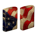 Multi Sided American Flag Design Zippo Lighter