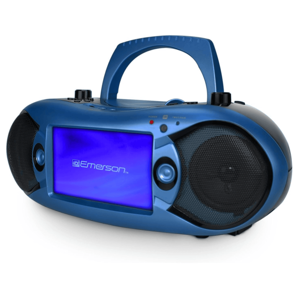 Emerson 7" Bluetooth DVD Boombox Blue - Refurbished