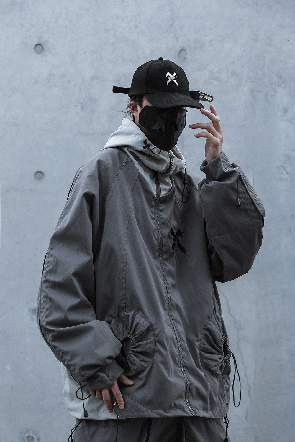 HiJ14 Grey Industrial Climber Jacket