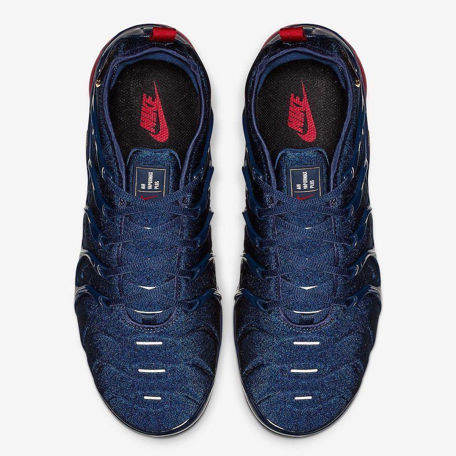 Nike Air VaporMax Plus 'Olympic' Sneakers - Burgundy Navy