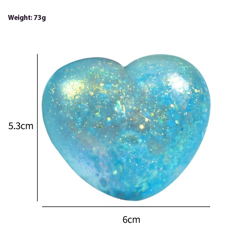 Heart-Shaped Slow-Rise Squishy Squeeze Toy – Stress Relief Vent Ball