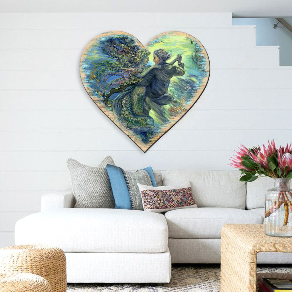 For The Love of Mermaid Coastal Outdoor Decor by Josephine Wall - Coastal Sea-Life Decor - 8472111F-JW