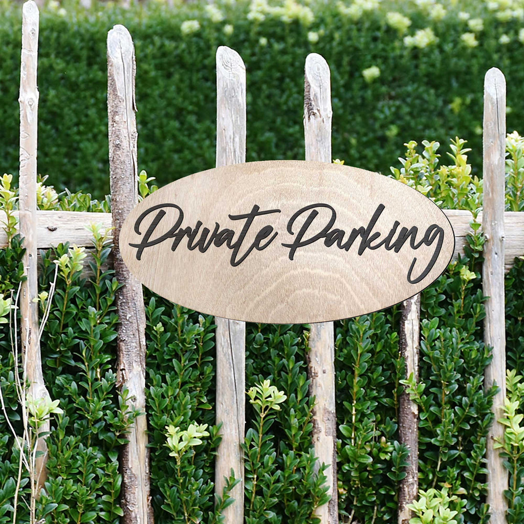 Private Parking sign, Business sign, made in the USA sign, Birch wood sign, Lightweight sign - 320330