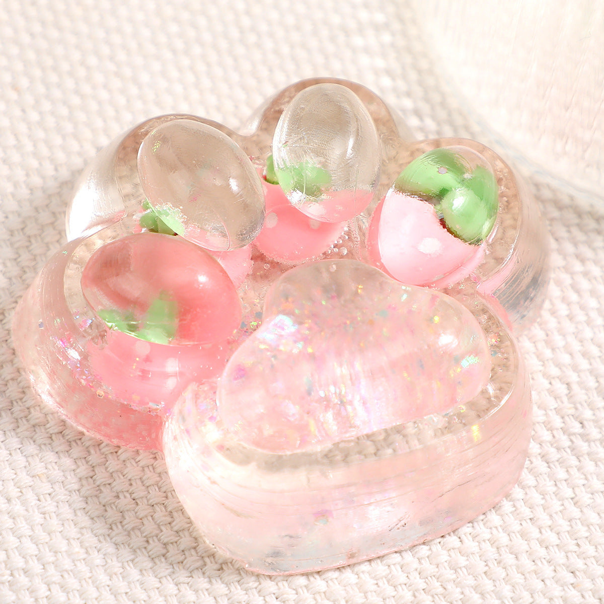 Cute Cat Paw Ice Cube Squishy Musical Decompression Toy