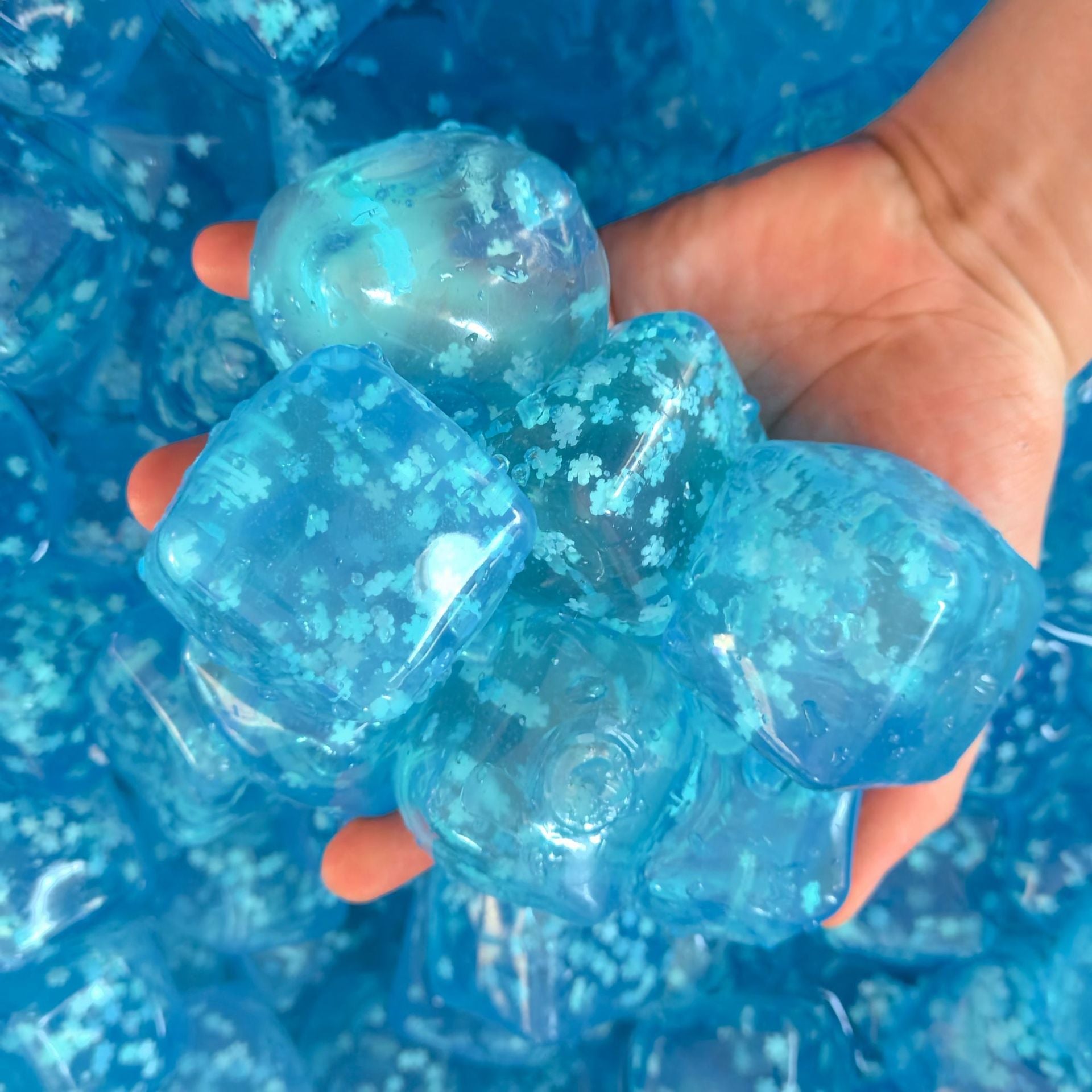 Ice Cube & Tofu Malt Sugar Squeezing Toy — Squishy TPR Stress Reliever