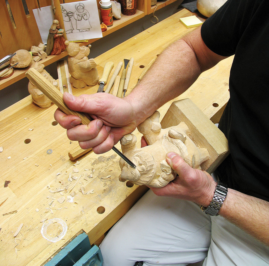 Nutcracker Decorated Centerpiece Wooden Tree Figurine by G. DeBrekht - Christmas Decor - 89302