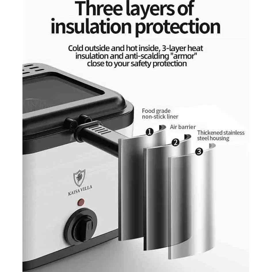 Electric Air Fryer with Transparent Lid for French Fries
