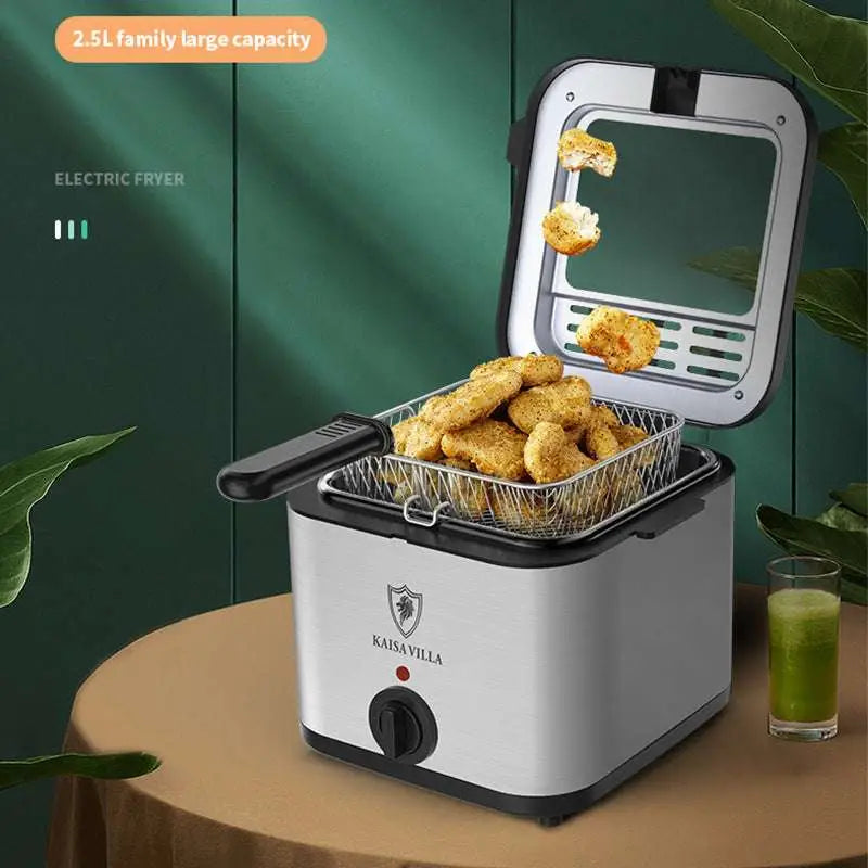 Electric Air Fryer with Transparent Lid for French Fries