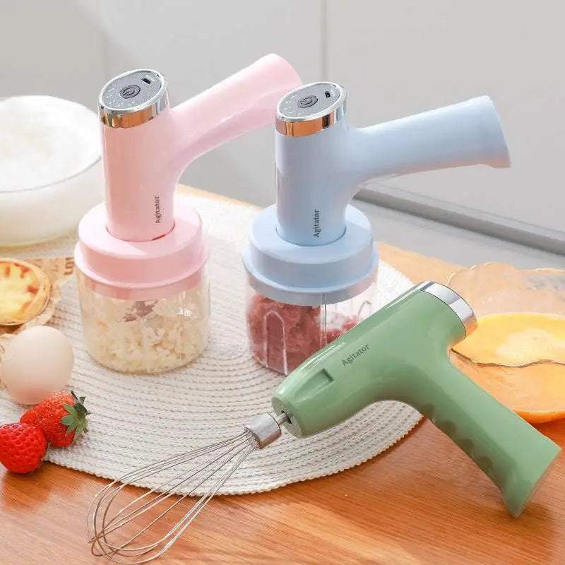 Electric Hand Whisk and Food Processor Set