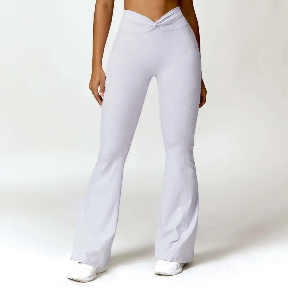 Emerald Green Front Twist Hip Raise High Waist Yoga Pants