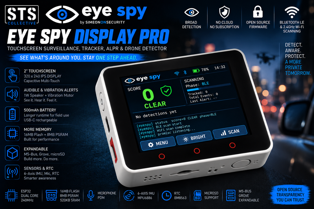 Eye Spy Display Pro | Touchscreen Surveillance, Tracker, ALPR & Drone Detector