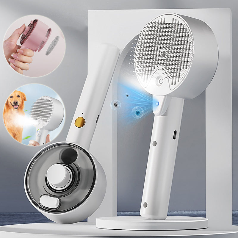 Pet Spray Grooming Comb with UVC Sterilization
