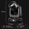 F19 18CH DMX Beam Moving Head Light 380W Dual Prism for Stage
