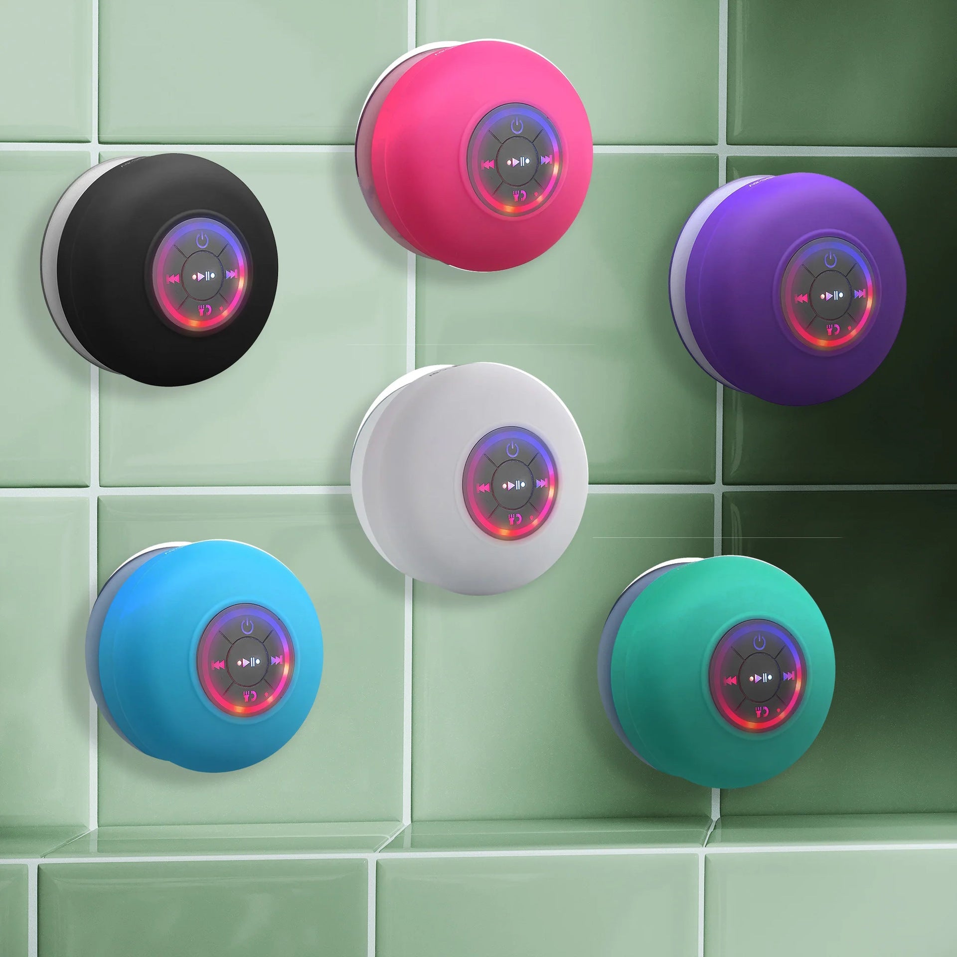 Waterproof Bluetooth Speaker with LED Light