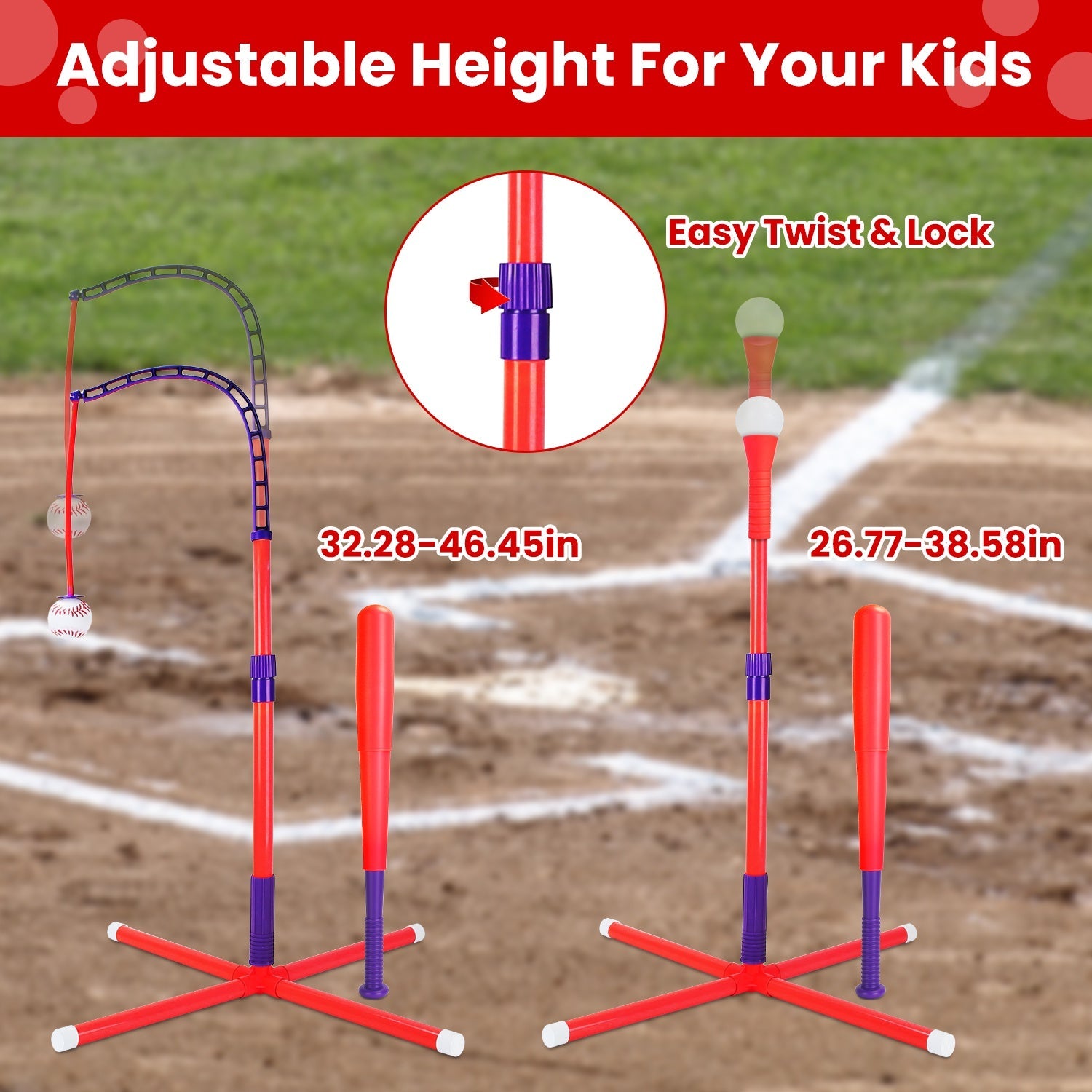 Gbruno Baseball Toy Kit for Ages 3–5