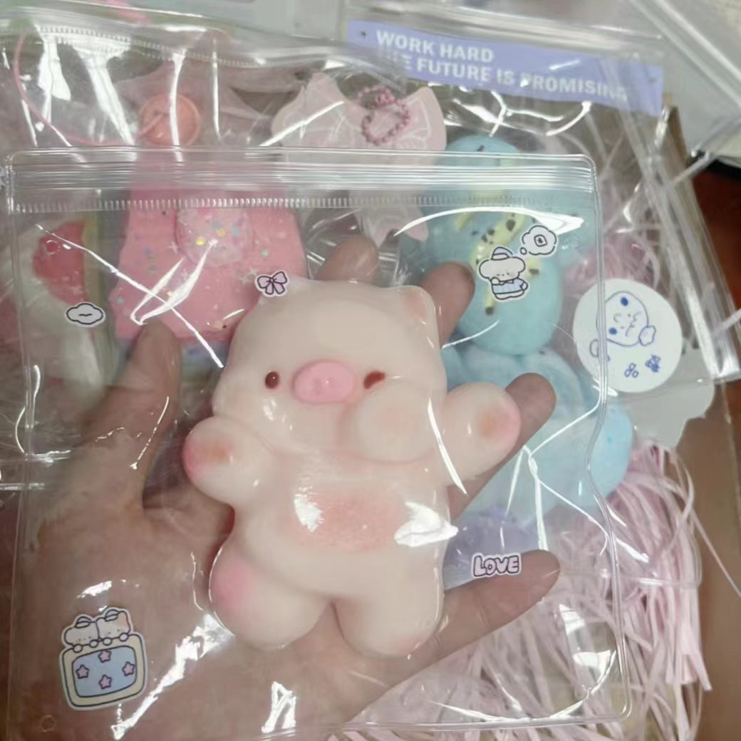 Sleepy Bag Pig Silicone Mold – DIY Squishy, Chocolate & Craft Mold