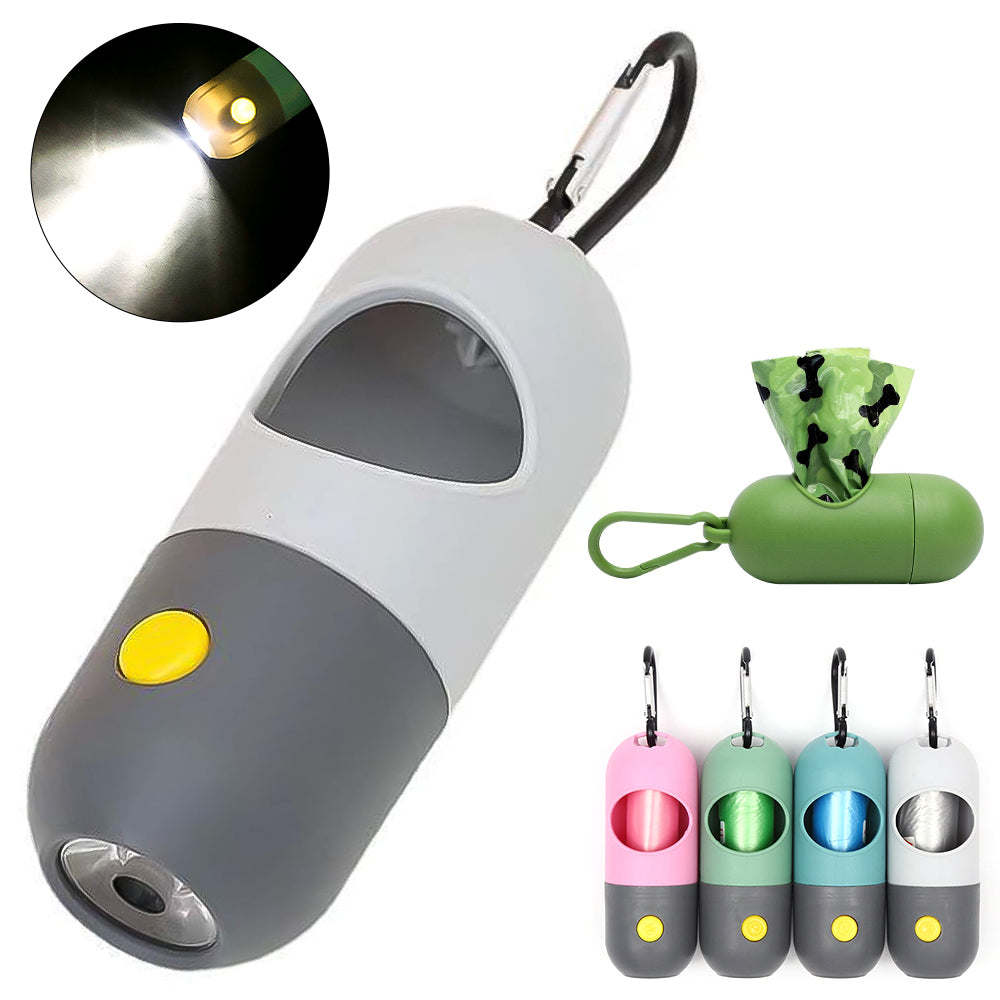 LED Light Pet Waste Bag Dispenser – Dog Poop Bag Holder