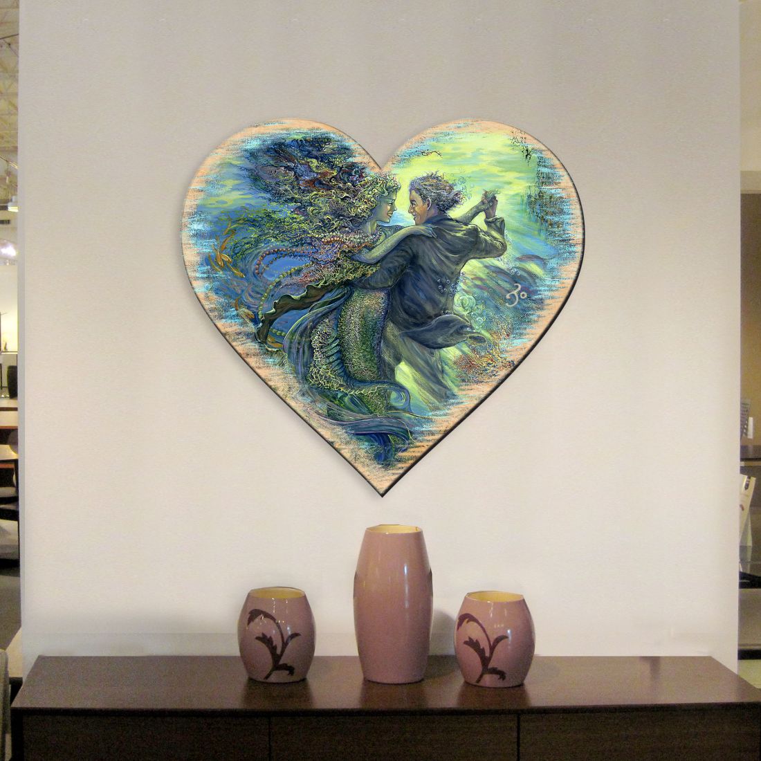 For The Love of Mermaid Coastal Outdoor Decor by Josephine Wall - Coastal Sea-Life Decor - 8472111F-JW