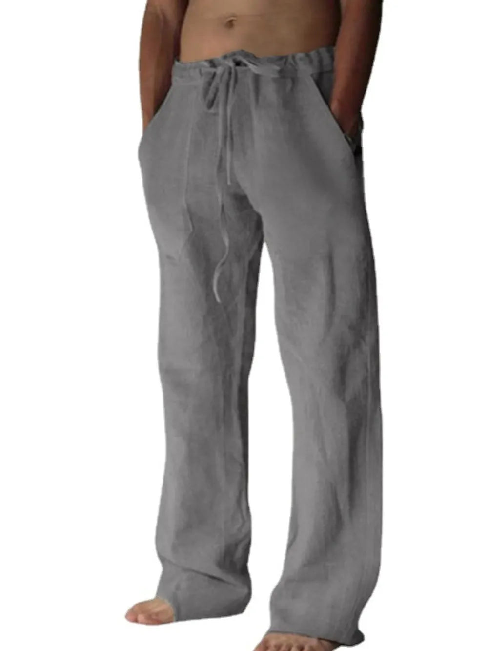Men's Plus Size Drawstring Loose Fit Pants