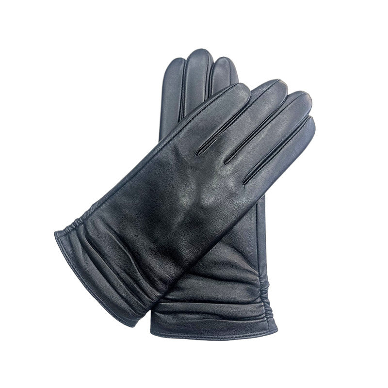 Women's Color Sheepskin Gloves Touch Screen
