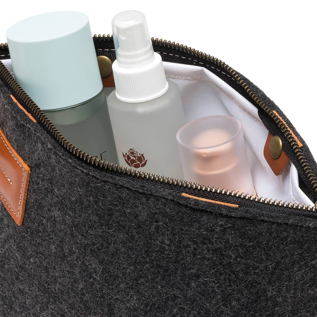 Felt and Leather Travel Kit