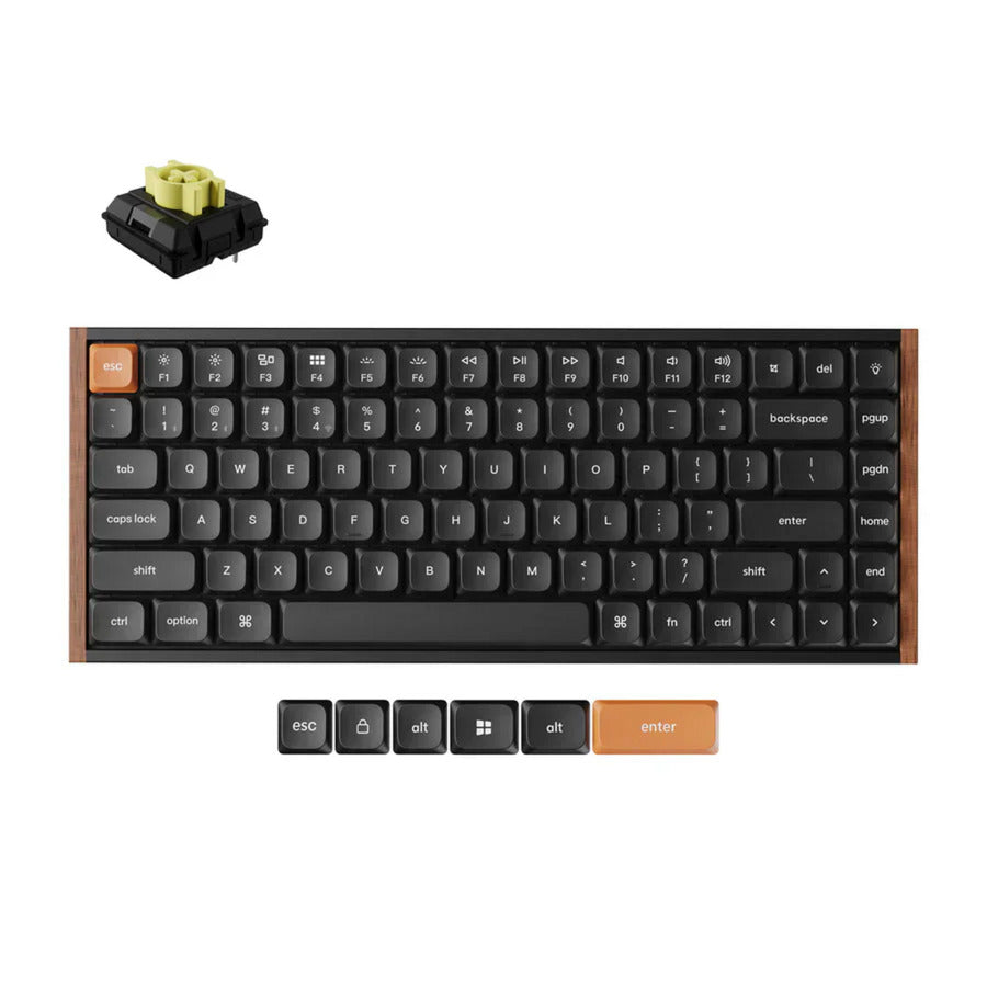 Keychron K3 Max SE QMK Wireless Custom Mechanical Keyboard (Black, US Layout (QWERTY), Milk POM Banana, 75%, RGB, Hot-swappable, 2.4 GHz | Bluetooth 5.3 | USB-C)